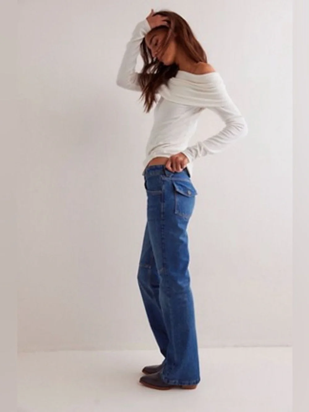 Free People Flora Low Rise Bootcut Jeans